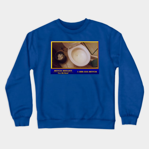 Mitch Bryant Fart Toilet Crewneck Sweatshirt by darklordpug